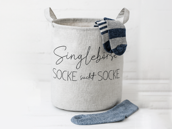 Singlebörse, Socke sucht Socke Spruch - redwork Stickdatei